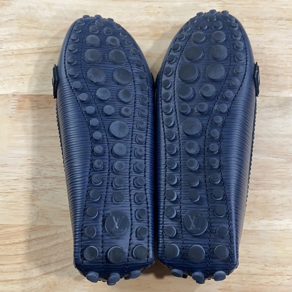 Louis Vuitton Blue Epi Leather Oxford Flat Loafers - Picture 8 of 8